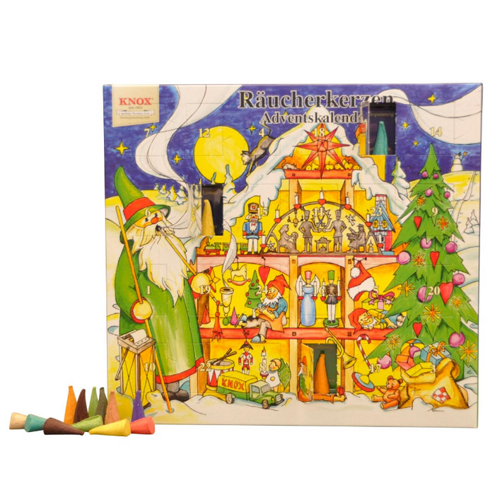 European Ware Haus Knox Incense Cone Advent Calendar 