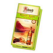 Asbach German Brandy-Filled Chocolate Beans gift box with 20 dark chocolate liquor-filled chocolates imported from Germany.