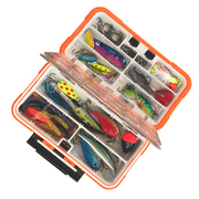 Freshwater Fishing Tackle Advent Calendar with tackle box, fishing lures, hooks and accessories | Gingerbread World European Christmas