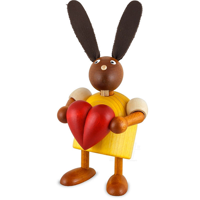 Drechslerei Martin Wooden Easter Bunny with Heart