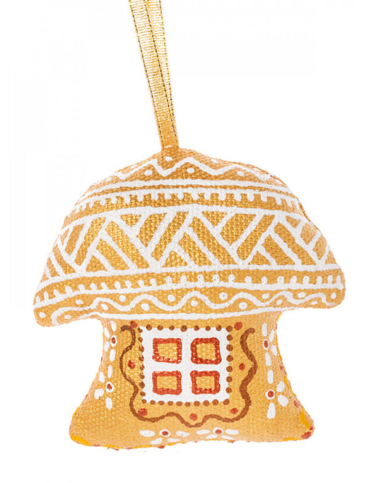 Gingerbread World European Christmas - Koza Dereza Ukraine Ornaments - Hanging Ornament - Golden Series
