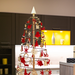 Gingerbread World European Christmas - Spira Wooden Christmas Tree - Cone Topper on Slim Tree