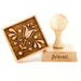 Gingerbread World European Market - Folkroll Engraved Rolling Pin Canada - Tulip Motif Square Cookie Stamp