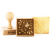 Gingerbread World European Market - Folkroll Engraved Rolling Pin Canada - Tulip Motif Square Cookie Stamp