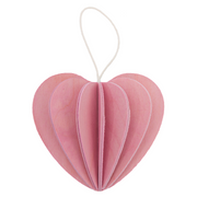 Gingerbread World European Market - Lovi Wooden Creations from the Forests of Finland - Large 3D Heart wooden ornament