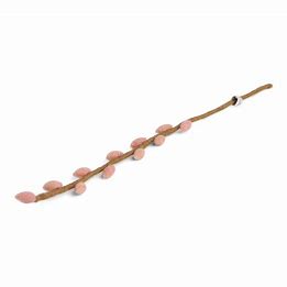 Gingerbread World European Market Gry and Sif Felted Wool Pussy Willow Branch Dusty Rose 40 cm 13012