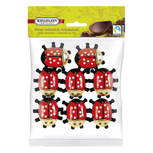 Gingerbread World European Market Riegelein Milk Chocolate Ladybugs package of 8 - 30 g