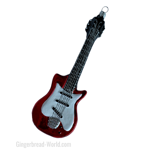 Gingerbread World European Ware Haus - Hanco Glass Ornament Electric Guitar - H260001