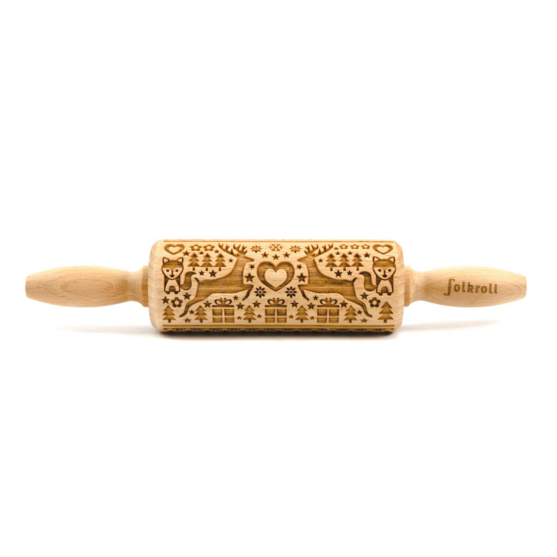 Gingerbread World Folkroll Engraved Rolling Pins Canada - Magic Christmas