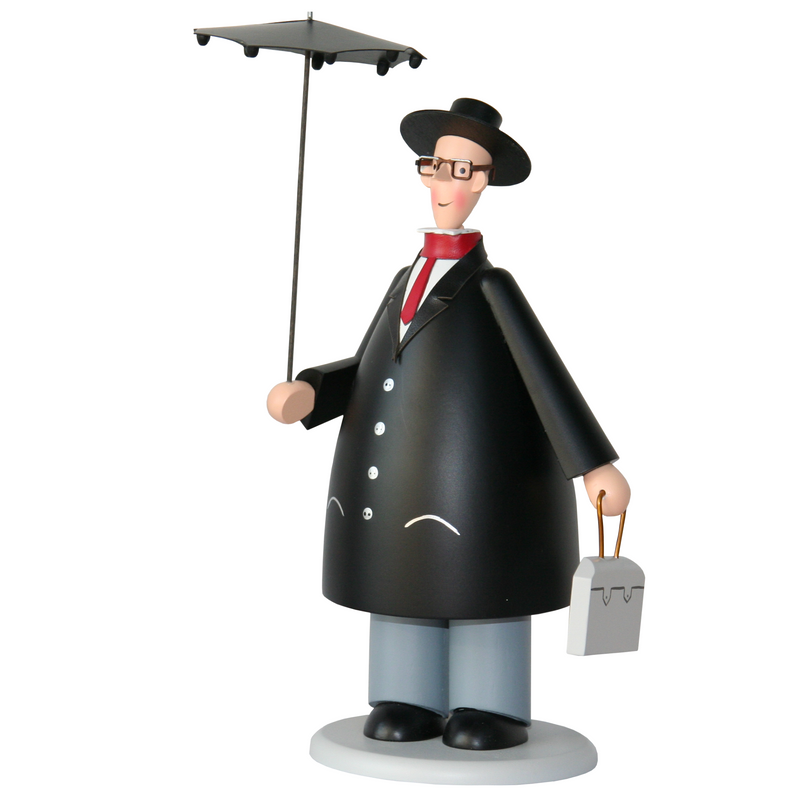 Gingerbread World Gahlenz Holzkunst Smoker Figure - Business Person G16502
