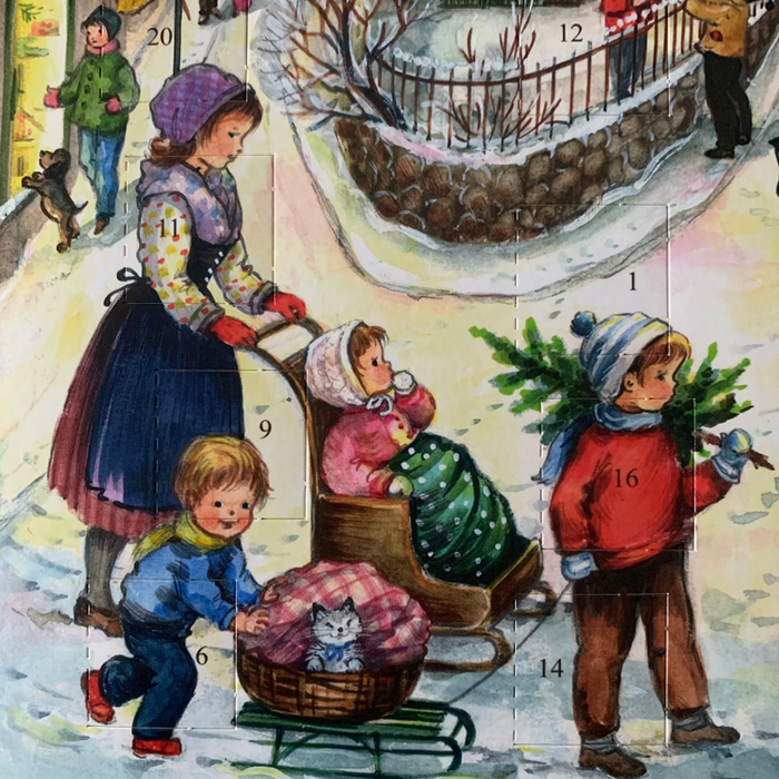 Gingerbread World Richard Sellmer Verlag European Advent Calendar with German Milk Chocolate
