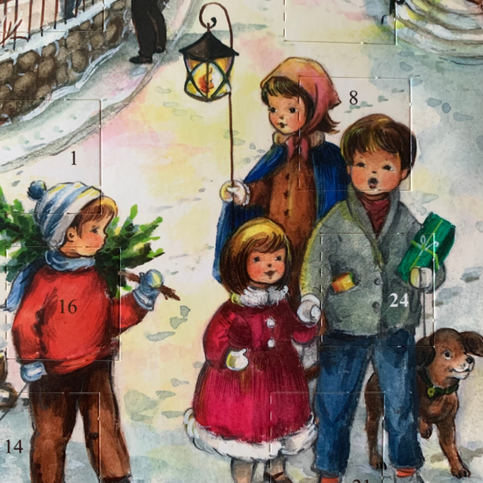 Gingerbread World Richard Sellmer Verlag European Advent Calendar with German Milk Chocolate