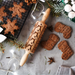 Gingerbread World German Christmas Market - Folkroll Engraved Rolling Pin - Scandinavian Christmas - Junior