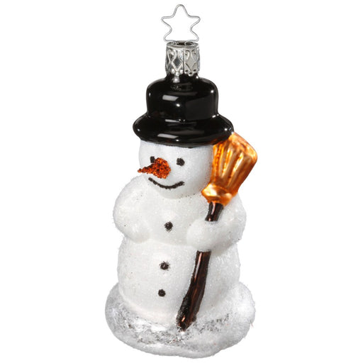 Gingerbread World German Christmas Market - Inge-Glas Blown Glass Ornament - My Winter Friend Snowman My Winter Friend