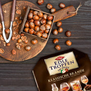 Trumpf Edle Tropfen Classic Brandies German liqueur chocolates with Cognac, Grappa, Calvados and Scotch Whisky fillings.
