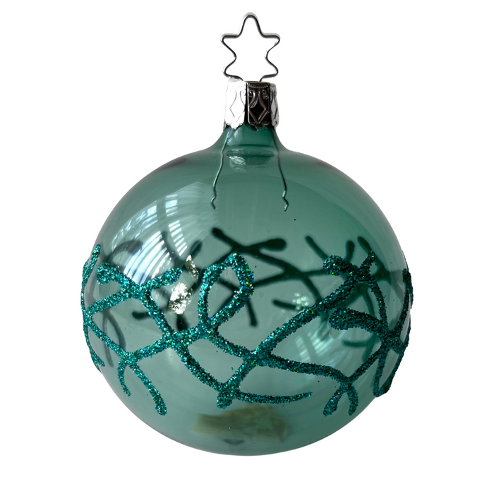 Gingerbread World Inge-Glas Glass Ornaments Canada - Modern Ball with Glitter Lines