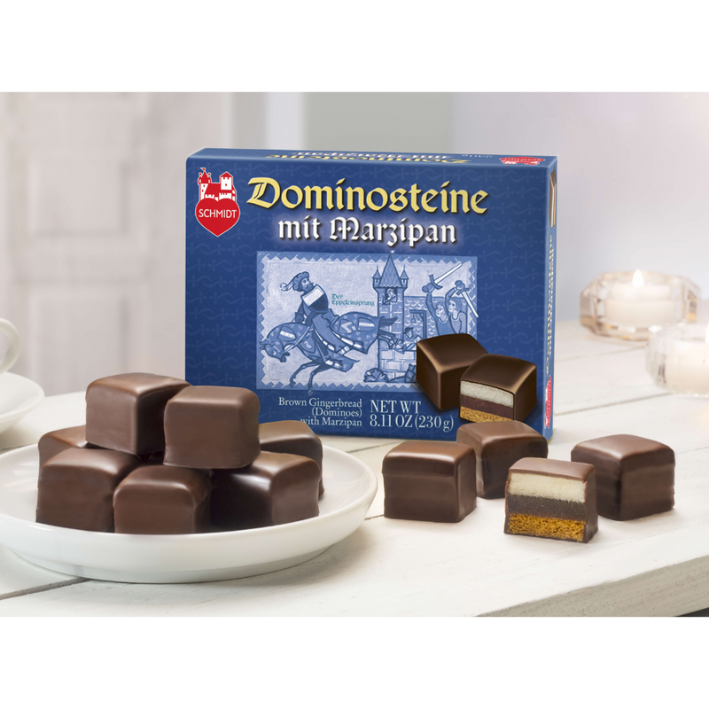 Gingerbread World Lebkuchen Schmidt Canada Dominosteine with Marzipan 61409