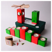 Gingerbread World Modern Pyamid and Candle Holders Kleinvieh LBK103