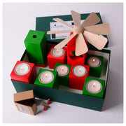 Gingerbread World Modern Pyamid and Candle Holders Kleinvieh LBK103