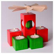 Gingerbread World Modern Pyamid and Candle Holders Kleinvieh LBK103