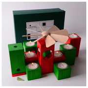 Gingerbread World Modern Pyamid and Candle Holders Kleinvieh LBK103