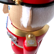 Handcrafted Richard Glässer German nutcracker depicting King Charles III, made in Seiffen, Germany.