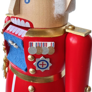 Handcrafted Richard Glässer German nutcracker depicting King Charles III, made in Seiffen, Germany.