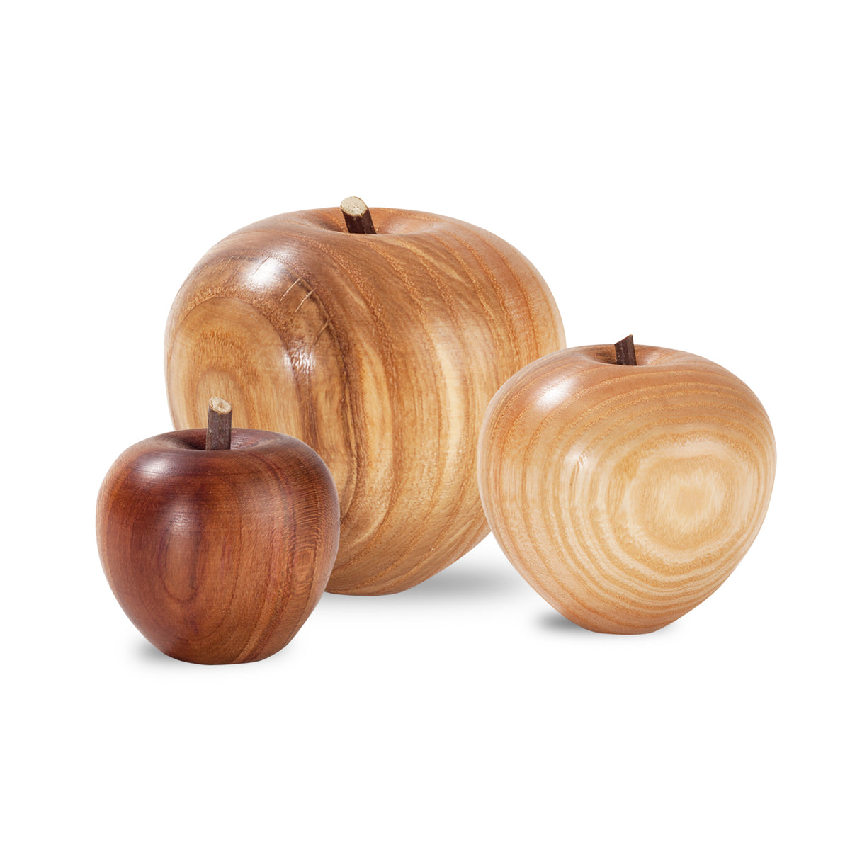 Apple - ●ibgdign● Waldfabrik Natural Wood Apples – Hand Turned Hardwood from Germany