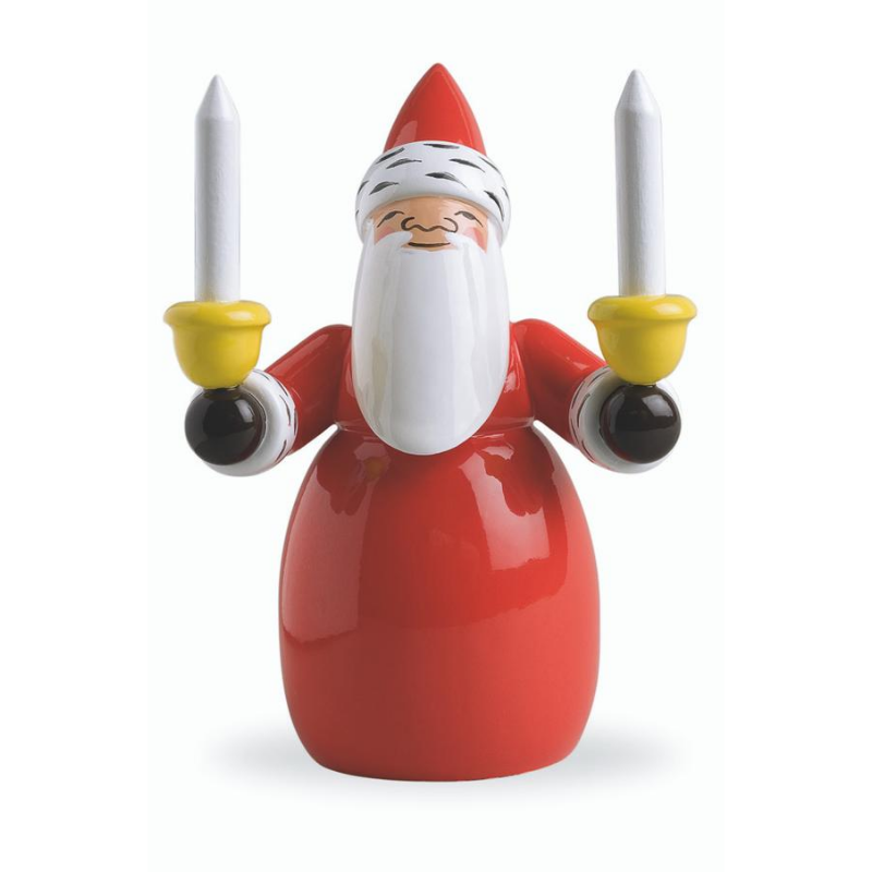 Gingerbread World Wendt and Kuehn Canada - Santa Holding Candles White WK5301-2