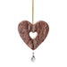 Waldfabrik Hanging Ornament - Heart with Crystal