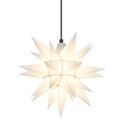 Gingerbread World Herrnhuter Moravian Star, Plastic Indoor/Outdoor 40 cm White