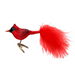 Inge-Glas Canada - Glass Christmas Ornaments - Crimson Cardinal Clip On Bird