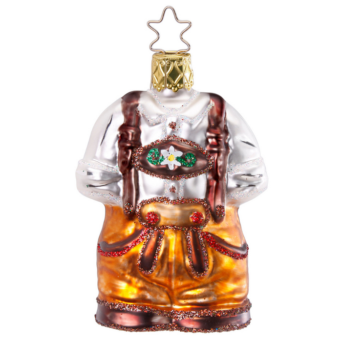 Inge-Glas Canada - Glass Christmas Ornaments - German Lederhosen Ornament