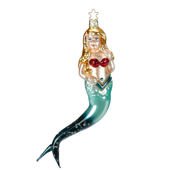 Inge-Glas Canada - Glass Christmas Ornaments - Neptunia Mermaid Ornament