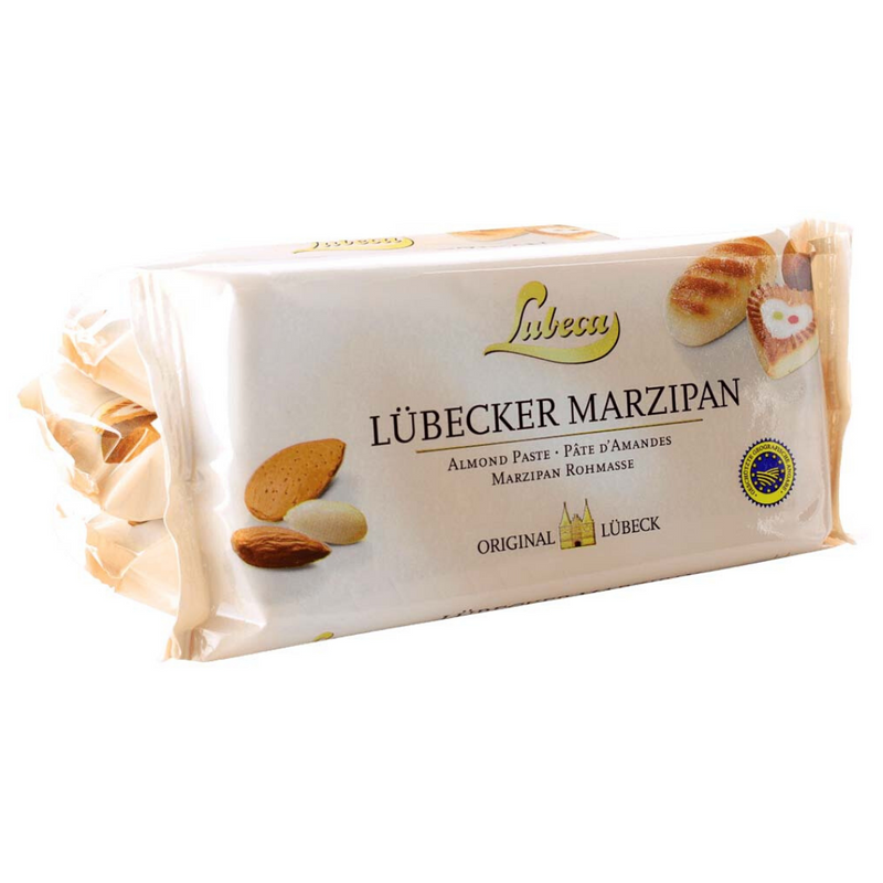 Lubeca Lübecker Marzipan 200 g baking almond paste from Germany for Lebkuchen and European Christmas baking