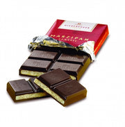 Niederegger Lübeck Marzipan Bar in Dark Chocolate made with authentic Lübeck marzipan and imported from Germany.