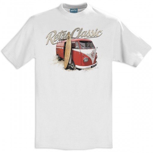 RetroClassic Clothing Vintage VW T-Shirt - Men's Surfer Bus Graphic T ...