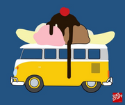 Gingerbread World European Ware Haus - Vintage VW T-Shirt Volkswagen Split Window Bus