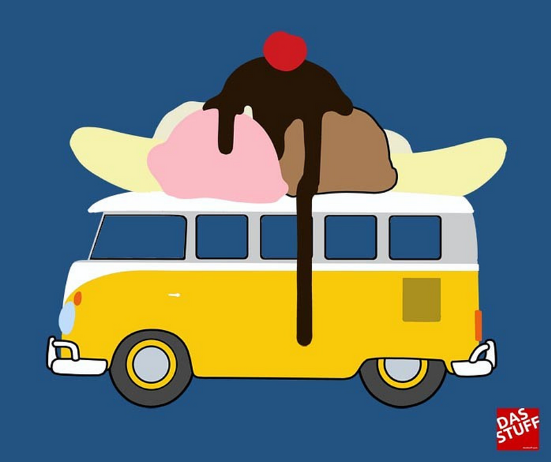 Gingerbread World European Ware Haus - Vintage VW T-Shirt Volkswagen Split Window Bus