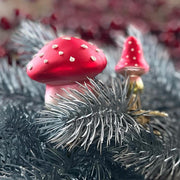 European Ware Haus Gingerbread World Glass Christmas Ornament – Inge-Glas Mini Tall Hat Toadstool