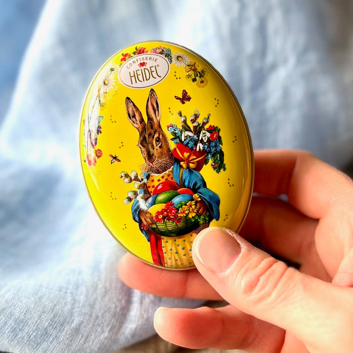 Confiserie Heidel "Nostalgia" Oval Easter Tin with Chocolates