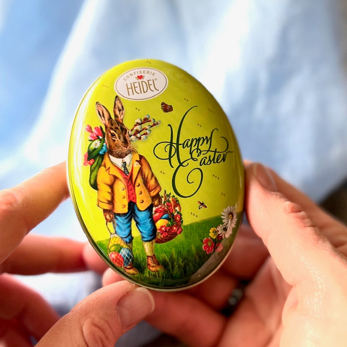 Confiserie Heidel "Nostalgia" Oval Easter Tin with Chocolates