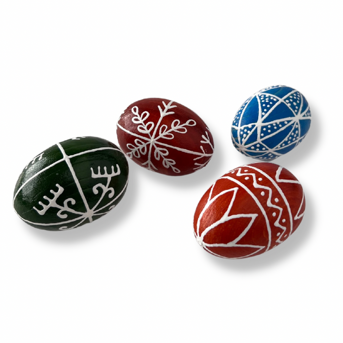 Koza Dereza Ukrainian Easter Ornament - Wooden Easter Eggs