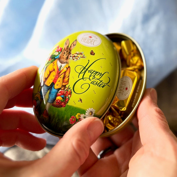 Confiserie Heidel "Nostalgia" Oval Easter Tin with Chocolates